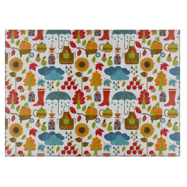 Autumn Elements Cutting Board (Front)