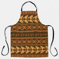 Autumn embroidered cross-stich retro striped backg