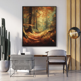 Autumn Enchantment: Mystical Forest Poster