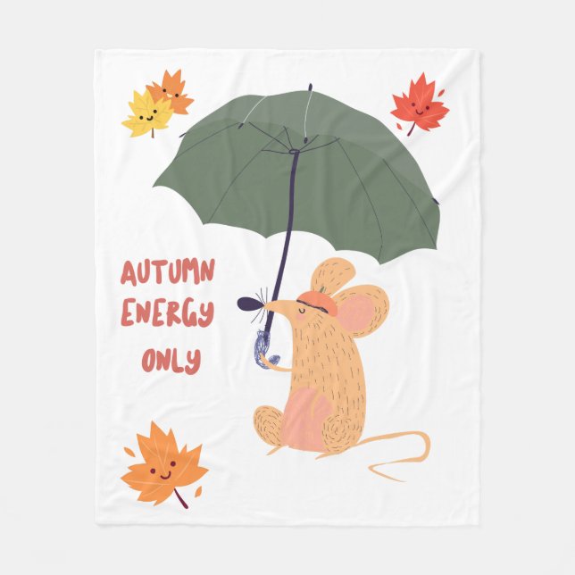 Autumn Energy Only  Fleece Blanket (Front)