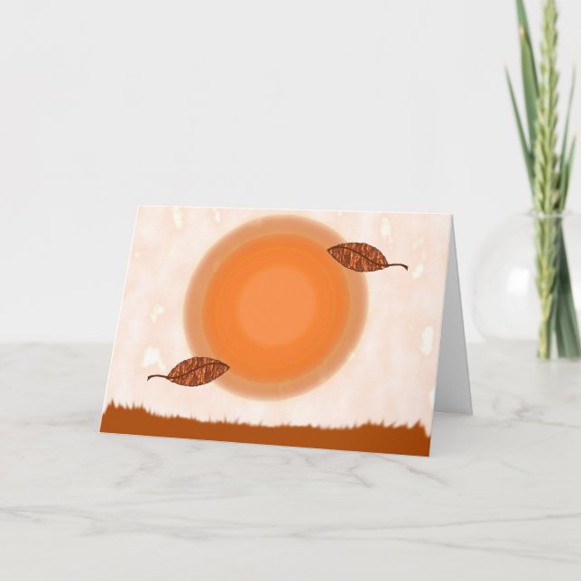 Autumn Equinox Blessing Holiday Card (Front)