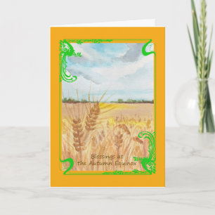 Autumn equinox blessings card