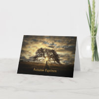 Autumn Equinox Mabon Oak Tree Sun Star