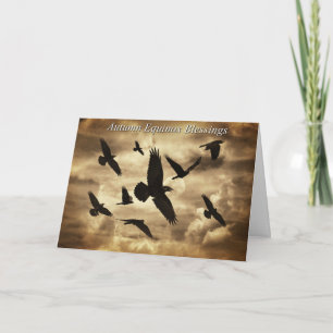 Autumn Equinox Mabon Sabbat Ravens Card