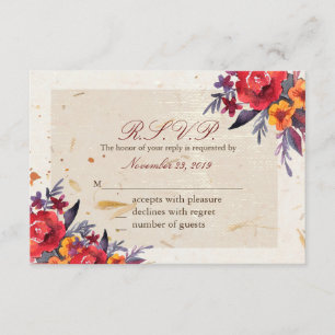 Autumn Essence RSVP Card