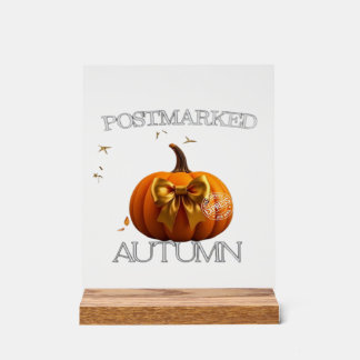 Autumn Essential T-Shirt Acrylic Sign