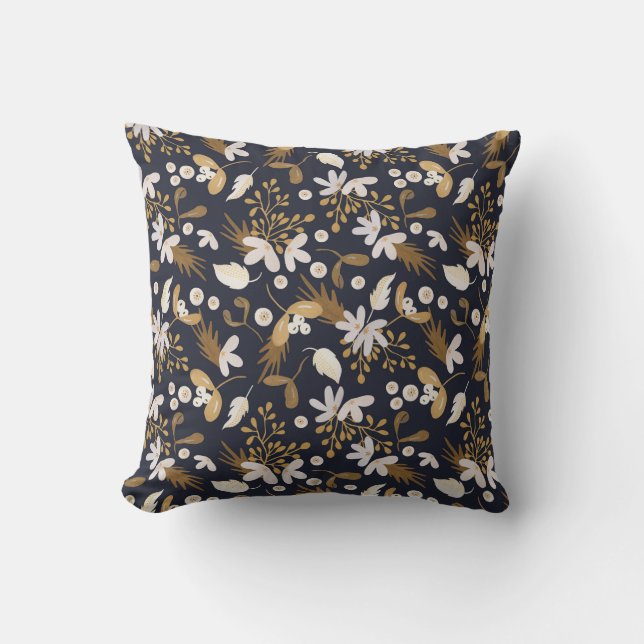 Autumn Evening Bloom Cushion (Front)