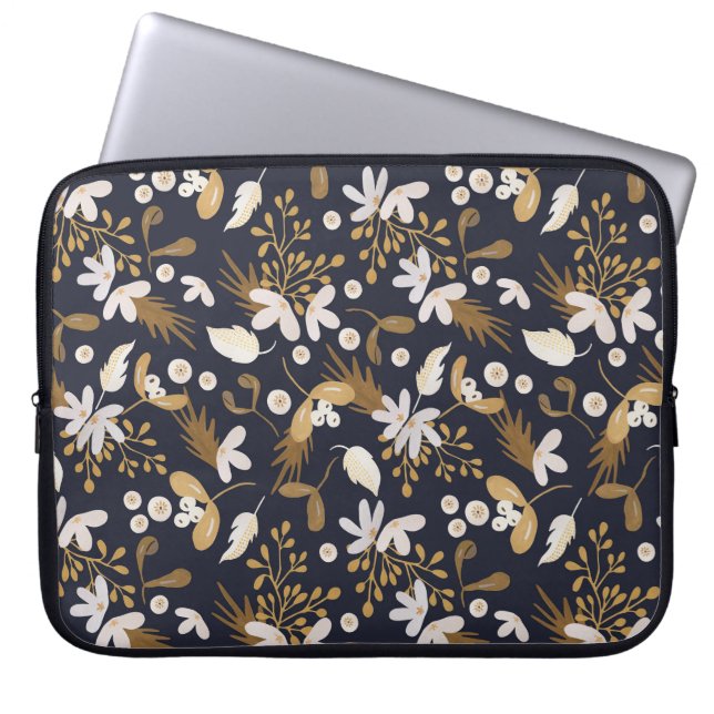 Autumn Evening Bloom Laptop Sleeve (Front)