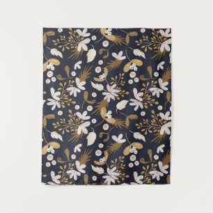 Autumn Evening Bloom Tapestry