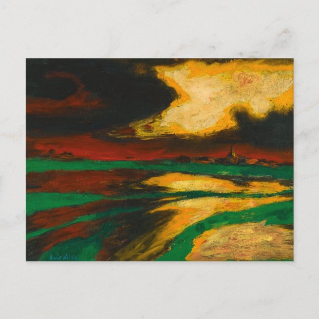 Autumn Evening | Emil Nolde | Postcard (Front)