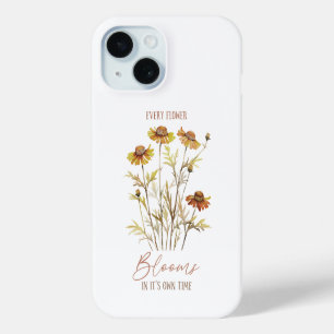 Autumn Every Flower Blooms in Its Own TiME iPhone 15 Case
