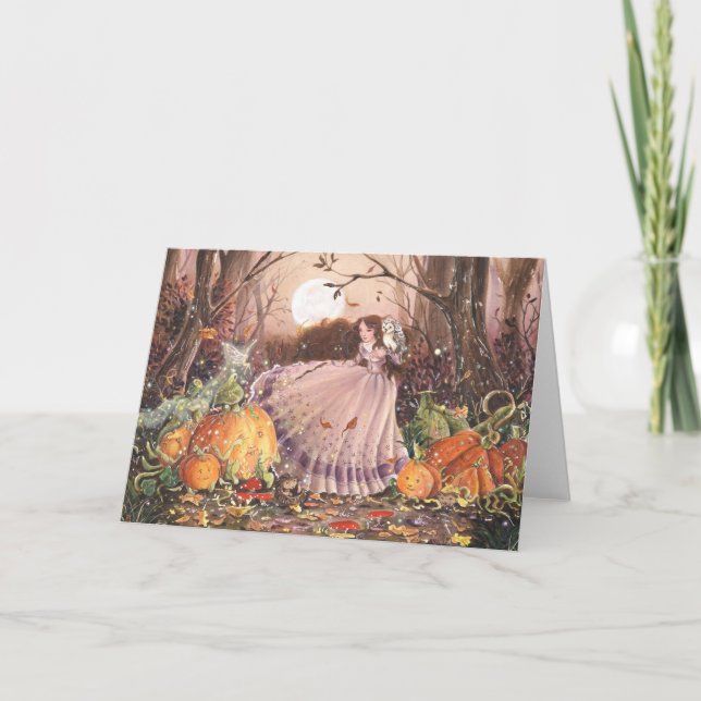 Autumn Faery Witch Card (Front)
