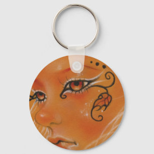 Autumn fairy doll face Keychain