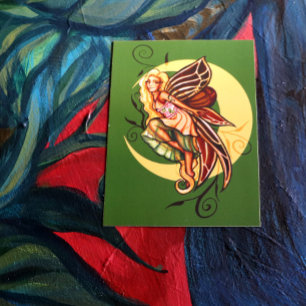 Autumn Fairy Postcard