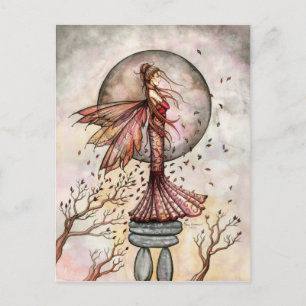 Autumn Fairy Postcard by Molly Harrison