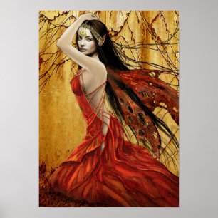 Autumn Fairy Poster