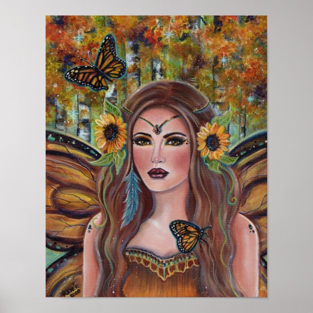 Autumn Fairy Queen By Renee Lavoie Poster (Front)