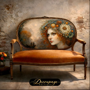 Autumn Fairy Queen River Fantasy Decoupage Tissue Paper