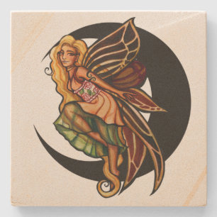 Autumn Fairy Stone Coaster