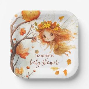 Autumn Fairy Woodland Paper Plate