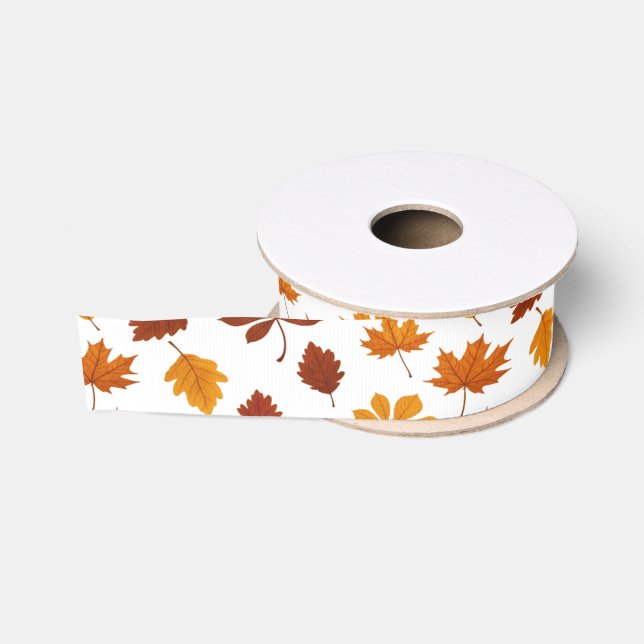 Autumn Fairytale Dreamy Fall Forest and Soft Grosgrain Ribbon (Spool)
