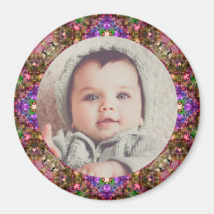 Autumn Fall Baby Grandparent’s Gift Photo Frame Magnet