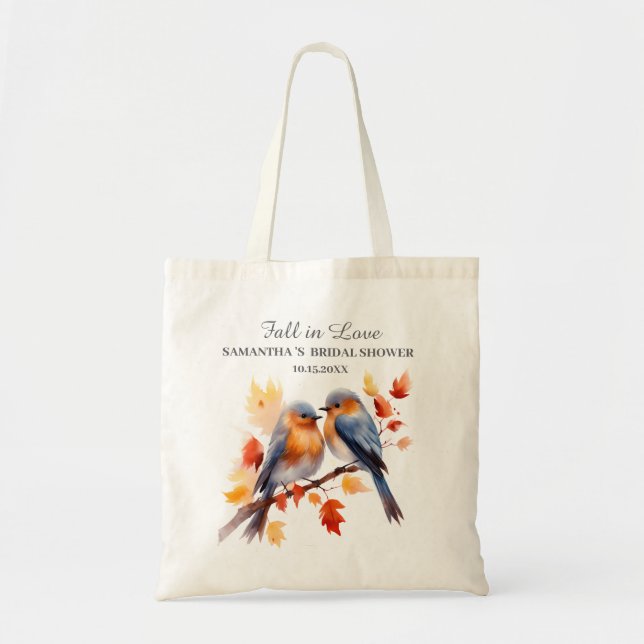 Autumn Fall Bridal Shower favours Tote Bag (Front)
