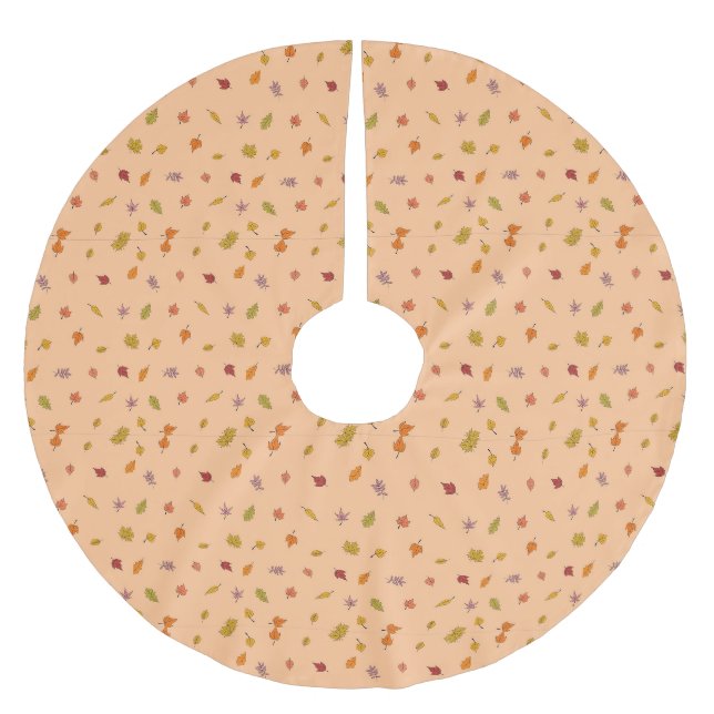 Autumn Fall  Brushed Polyester Tree Skirt (Front)