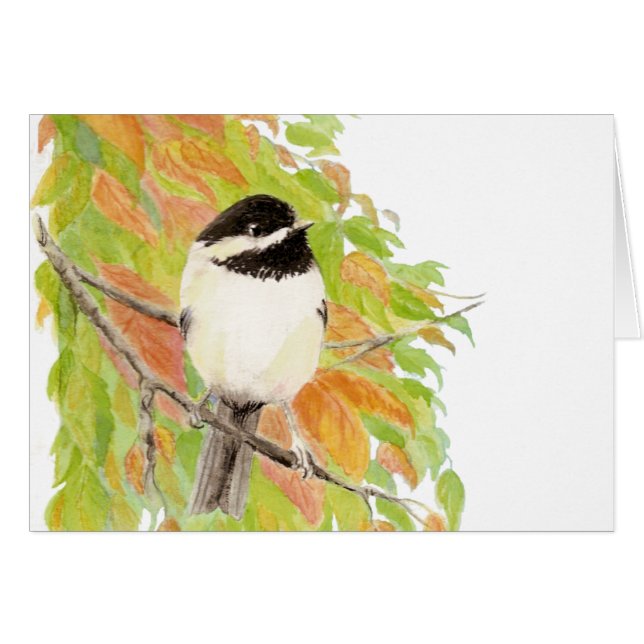 Autumn, Fall, Chickadee, Bird Nature (Front Horizontal)