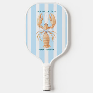 Autumn - Fall Coastal Chic Beach Club Pickleball Paddle