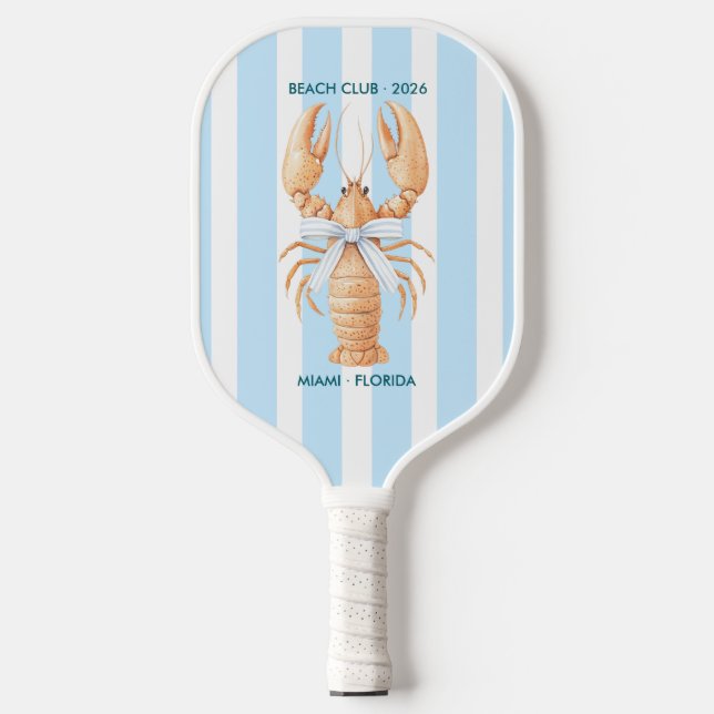 Autumn - Fall Coastal Chic Beach Club Pickleball Paddle (Front)