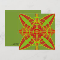 Autumn Fall Colours Abstract Geometric Design