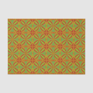 Autumn Fall Colours Abstract Geometric Design Tissue Paper