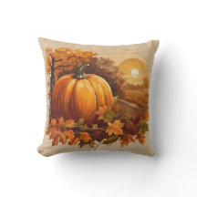 Autumn Fall Colours Pumpkin Landscape