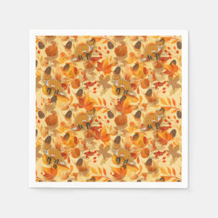 Autumn Fall Cosy Country Botanical napkins