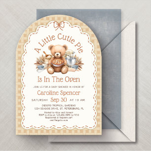 Autumn Fall Cutie Pie Baby Shower Invitation