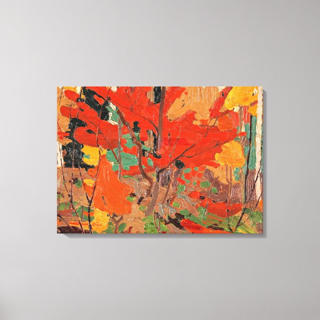 Autumn-Fall, fine art by Tom Thomson Canvas Print (Front)
