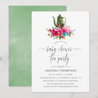 Autumn - Fall Floral Baby Shower Tea Party