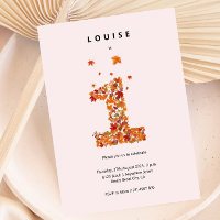 Autumn Fall Floral Garden First Birthday Aesthetic