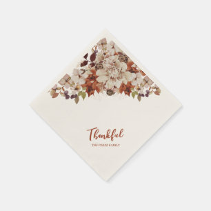 Autumn/Fall  Friends giving /Thanks giving Dinner Napkin