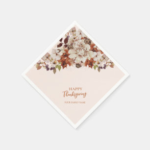 Autumn/Fall  Friends giving /Thanks giving Dinner Napkin