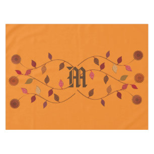 Autumn Fall Garden Floral Tablecloth