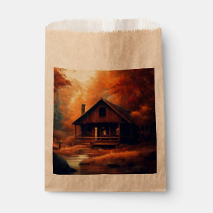 Autumn/Fall/Halloween/rustic painting Favour Bags