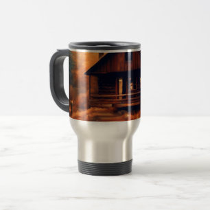 Autumn/Fall/Halloween/rustic painting Travel Mug