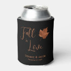 Autumn Fall In Love Rustic Copper Black Maple Leaf