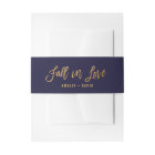 Autumn Fall In Love Wedding Invitation Belly Band