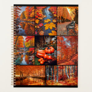 Autumn Fall Landscape Photo Collage Art Planner