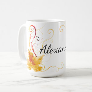 Autumn Fall Leaf Maple Coffee Mug