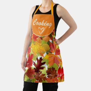 Autumn Fall Leaves Apron