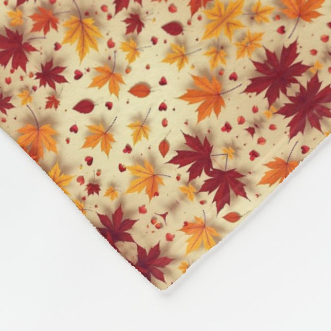 Autumn Fall Leaves Blanket (Corner)